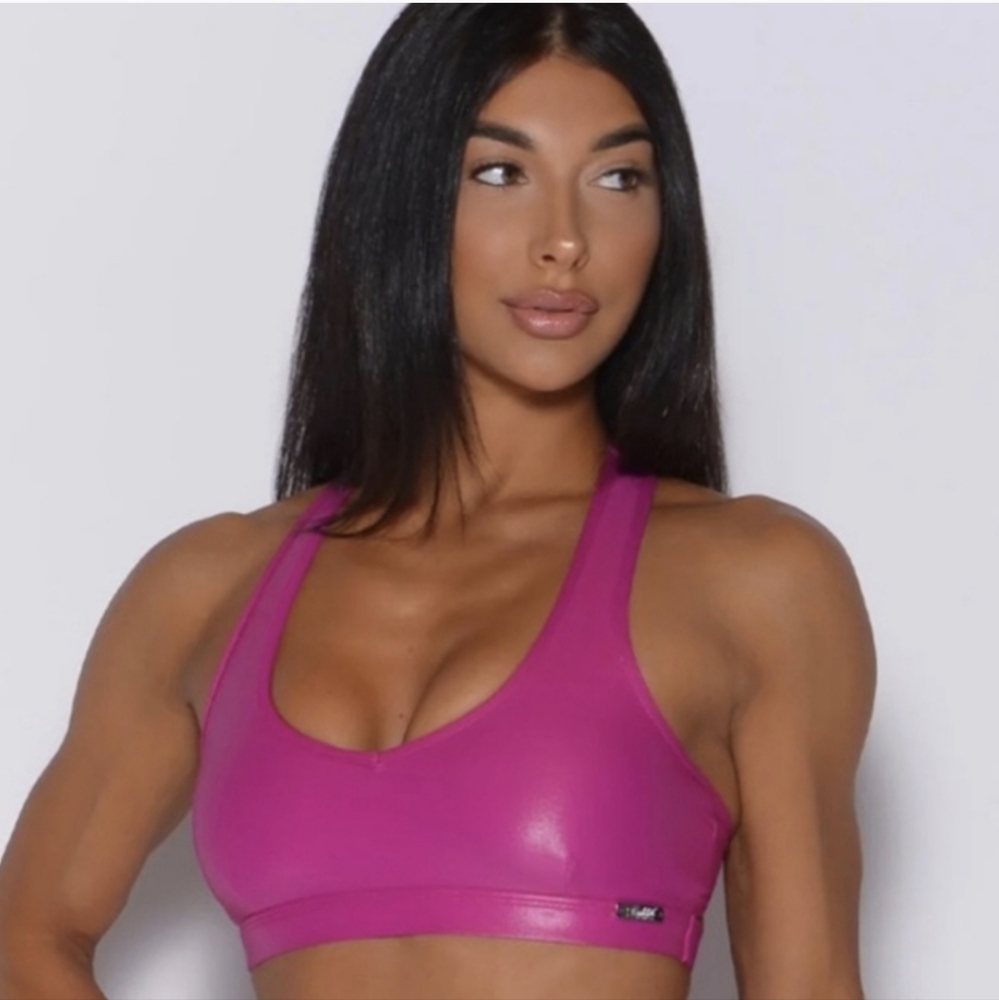 Bombshell sportswear power gloss bra L Large pink